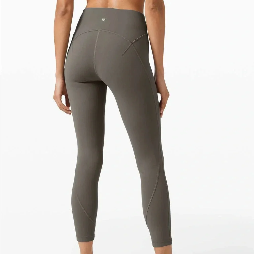 🆕🩶 Lululemon Get Centred High Rise Tight 25” Grey Sage